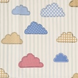 Kids Clouds Stripe Blue