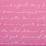 Kids Cursive Text Hot Pink